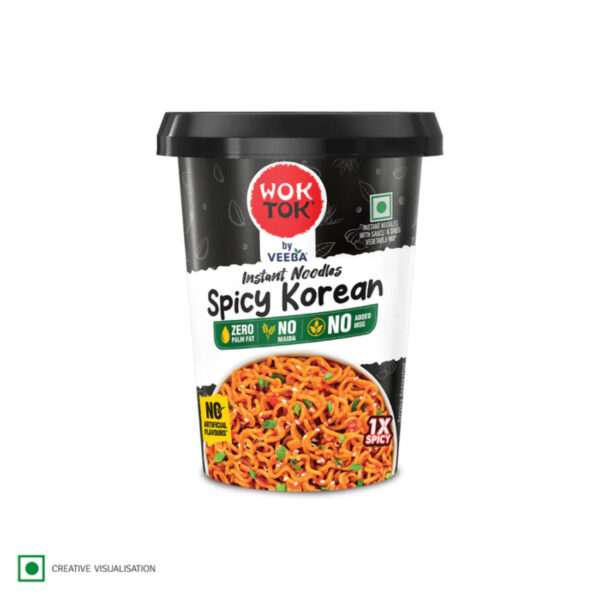 Veeba WokTok Instant Cup Noodles Spicy Korean (92.5G)