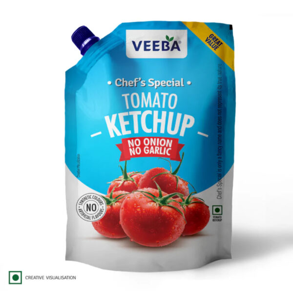 Veeba Smart Tomato Ketchup No Onion No Garlic (450g)